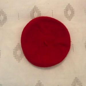 Red UO wool Beret